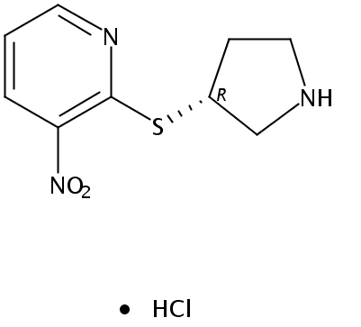 (R)-3-Nitro-2-(pyrrolidin-3-ylthio)pyridine hydrochloride