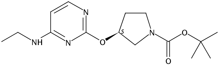 (S)-tert-Butyl 3-((4-(ethylamino)pyrimidin-2-yl)oxy)pyrrolidine-1-carboxylate