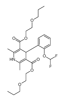 bis(2-propoxyethyl) 4-[2-(difluoromethoxy)phenyl]-2,6-dimethyl-1,4-dihydropyridine-3,5-dicarboxylate