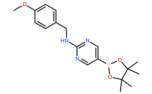 2-(4-甲氧基苄基氨基)嘧啶-5-硼酸频那醇酯