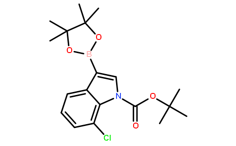1-BOC-7-氯吲哚-3-硼酸频那醇酯