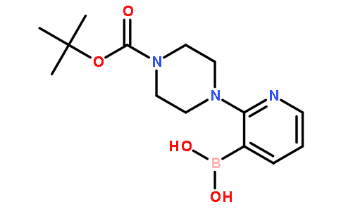 2-(4-(叔丁氧基羰基) 哌嗪-1-基) 吡啶-3-基硼酸