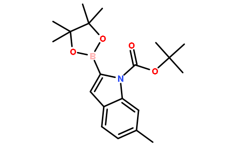 1-BOC-6-甲基吲哚-2-硼酸频那醇酯