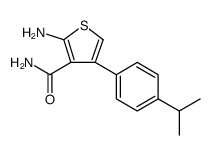 3-Thiophenecarboxamide, 2-amino-4-[4-(1-methylethyl)phenyl]