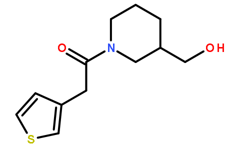 1-[3-(hydroxymethyl)piperidin-1-yl]-2-thiophen-3-ylethanone