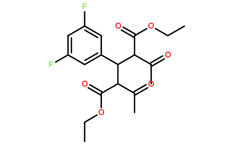 2,4-二乙酰-3-(3,5-二氟苯基)-戊二酸二乙酯