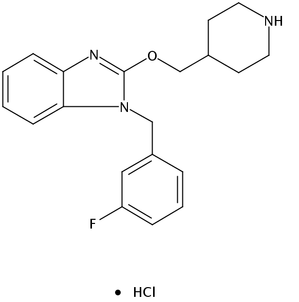 1-(3-Fluorobenzyl)-2-(piperidin-4-ylmethoxy)-1H-benzo[d]imidazole hydrochloride