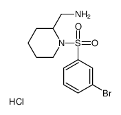 (1-((3-Bromophenyl)sulfonyl)piperidin-2-yl)methanamine hydrochloride