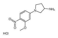 1-(3-Methoxy-4-nitrophenyl)pyrrolidin-3-amine hydrochloride