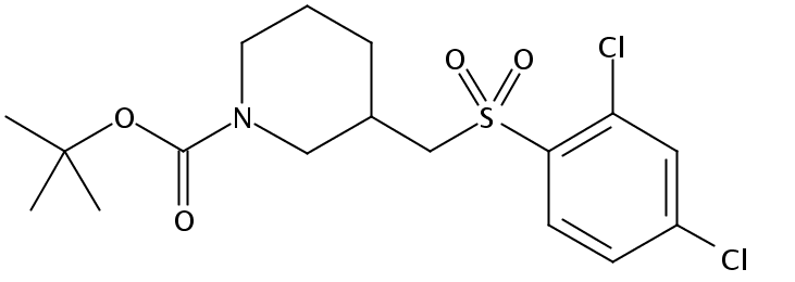 tert-Butyl 3-(((2,4-dichlorophenyl)sulfonyl)methyl)piperidine-1-carboxylate