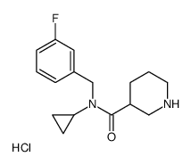 N-Cyclopropyl-N-(3-fluorobenzyl)piperidine-3-carboxamide hydrochloride