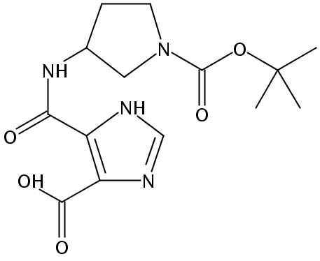 4-((1-(tert-Butoxycarbonyl)pyrrolidin-3-yl)carbamoyl)-1H-imidazole-5-carboxylic acid