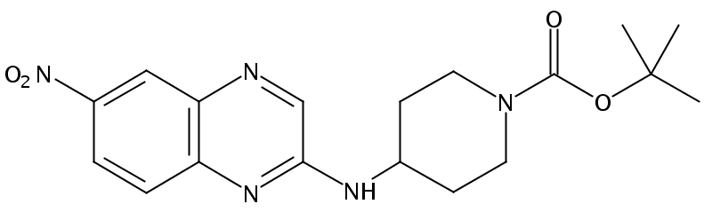 tert-Butyl 4-((6-nitroquinoxalin-2-yl)amino)piperidine-1-carboxylate