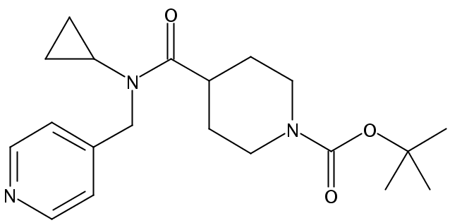 tert-Butyl 4-(cyclopropyl(pyridin-4-ylmethyl)carbamoyl)piperidine-1-carboxylate