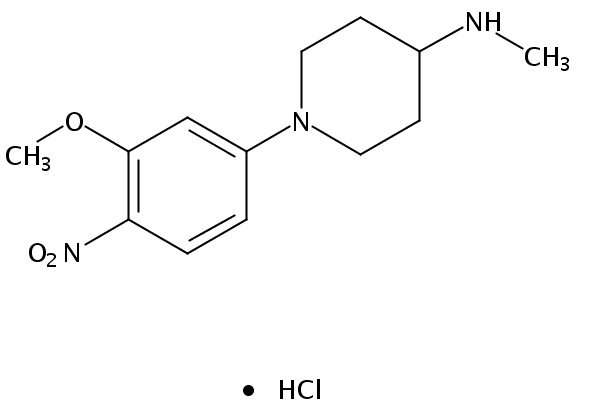 1-(3-Methoxy-4-nitrophenyl)-N-methylpiperidin-4-amine hydrochloride