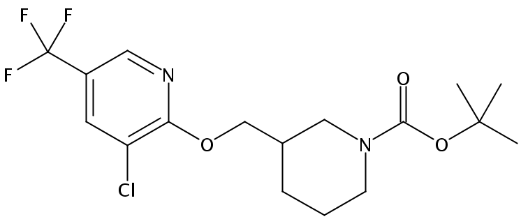 tert-Butyl 3-(((3-chloro-5-(trifluoromethyl)pyridin-2-yl)oxy)methyl)piperidine-1-carboxylate