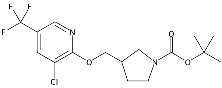 tert-Butyl 3-(((3-chloro-5-(trifluoromethyl)pyridin-2-yl)oxy)methyl)pyrrolidine-1-carboxylate