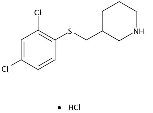 3-(((2,4-Dichlorophenyl)thio)methyl)piperidine hydrochloride