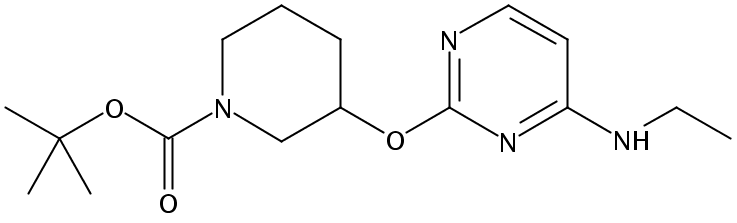 tert-Butyl 3-((4-(ethylamino)pyrimidin-2-yl)oxy)piperidine-1-carboxylate