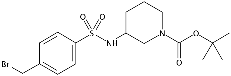 tert-Butyl 3-(4-(bromomethyl)phenylsulfonamido)piperidine-1-carboxylate