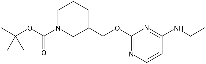 tert-Butyl 3-(((4-(ethylamino)pyrimidin-2-yl)oxy)methyl)piperidine-1-carboxylate