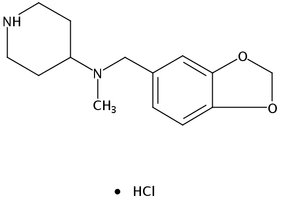 N-(Benzo[d][1,3]dioxol-5-ylmethyl)-N-methylpiperidin-4-amine hydrochloride