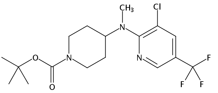 tert-Butyl 4-((3-chloro-5-(trifluoromethyl)pyridin-2-yl)(methyl)amino)piperidine-1-carboxylate