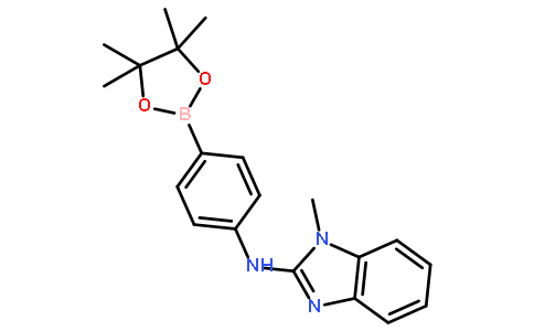 1-甲基-n-(4-(4,4,5,5-四甲基-1,3,2-二噁硼烷-2-基)苯基)-1H-苯并[d]咪唑-2-胺