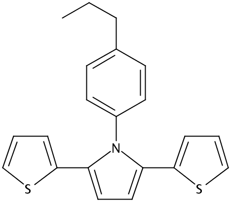 1-(4-丙基苯基)-2,5-二(2-噻吩基)-1H-吡咯