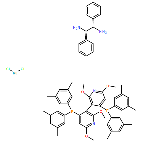 二氯[(S)-(-)-2,2',6,6'-四甲氧基-4,4'-双(二(3,5-二甲基苯)膦)-3,3'-二吡啶][1,2-二苯基乙二胺]铷