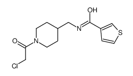 N-((1-(2-Chloroacetyl)piperidin-4-yl)methyl)thiophene-3-carboxamide
