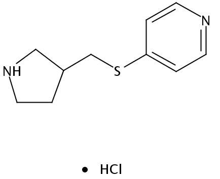 4-((Pyrrolidin-3-ylmethyl)thio)pyridine hydrochloride