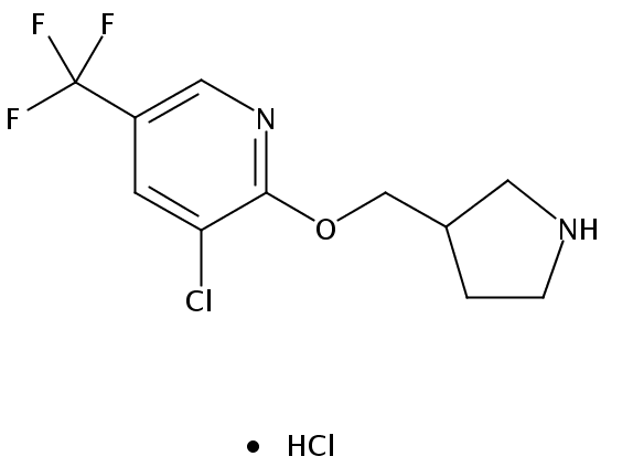 3-Chloro-2-(pyrrolidin-3-ylmethoxy)-5-(trifluoromethyl)pyridine hydrochloride
