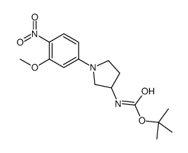 tert-Butyl (1-(3-methoxy-4-nitrophenyl)pyrrolidin-3-yl)carbamate