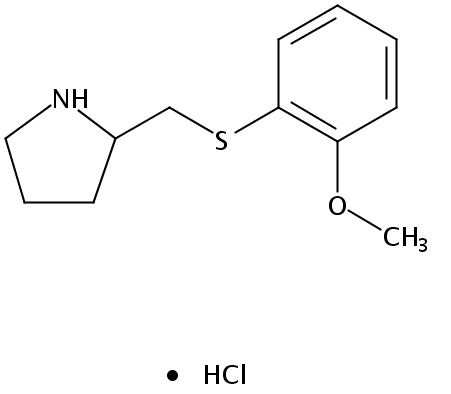 2-(((2-Methoxyphenyl)thio)methyl)pyrrolidine hydrochloride