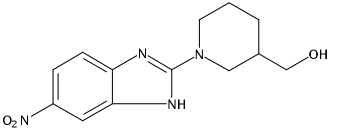 (1-(5-Nitro-1H-benzo[d]imidazol-2-yl)piperidin-3-yl)methanol
