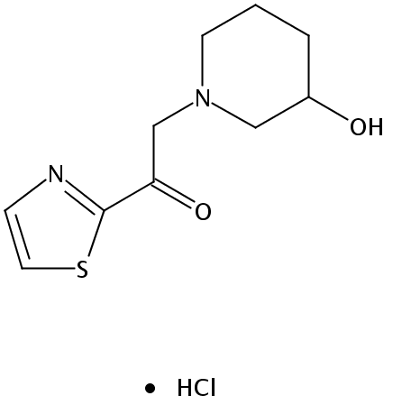 2-(3-Hydroxypiperidin-1-yl)-1-(thiazol-2-yl)ethanone hydrochloride
