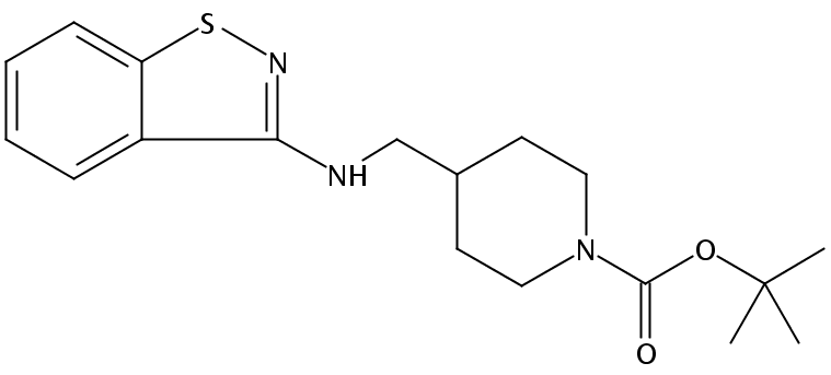 tert-Butyl 4-((benzo[d]isothiazol-3-ylamino)methyl)piperidine-1-carboxylate