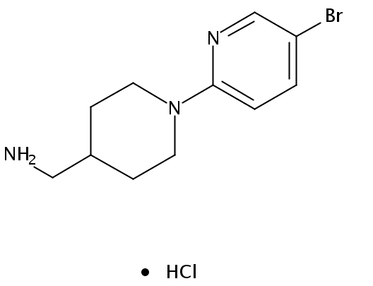 (1-(5-Bromopyridin-2-yl)piperidin-4-yl)methanamine hydrochloride