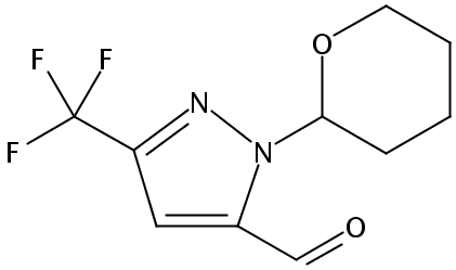 1-(Tetrahydro-2H-pyran-2-yl)-3-(trifluoromethyl)-1H-pyrazole-5-carbaldehyde