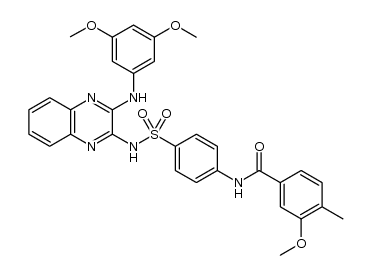 Benzamide, N-​[4-​[[[3-​[(3,​5-​dimethoxyphenyl)​amino]​-​2-​quinoxalinyl]​amino]​sulfonyl]​phenyl]​-​3-​methoxy-​4-​methyl-