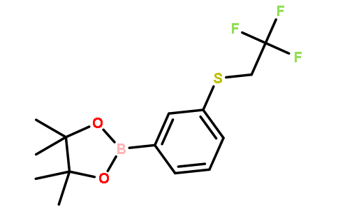 4,4,5,5-tetramethyl-2-[3-(2,2,2-trifluoroethylsulfanyl)phenyl]-1,3,2-dioxaborolane