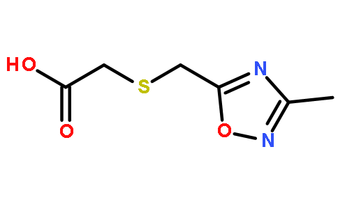 2-[(3-methyl-1,2,4-oxadiazol-5-yl)methylsulfanyl]acetic acid