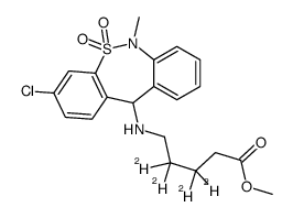 methyl 5-[(3-chloro-6-methyl-5,5-dioxo-11H-benzo[c][2,1]benzothiazepin-11-yl)amino]-3,3,4,4-tetradeuteriopentanoate