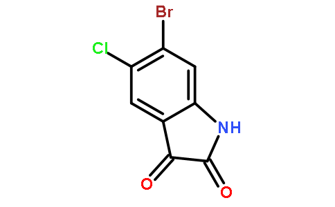 6-溴-5-氯-1H-吲哚-2,3-二酮
