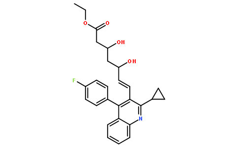 (3R,5S,6E)-rel-7-[2-环丙基-4-(4-氟苯)-3-喹啉基]-3,5-二羟基-6-庚烯酸乙酯