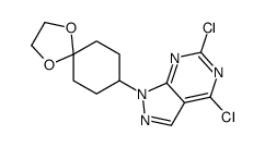 4,6-二氯-1-(1,4-二噁螺[4.5]-8-癸基)-1H-吡唑并[3,4-D]嘧啶