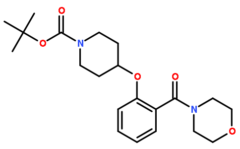 4-[2-(4-吗啉基羰基)苯氧基]-1-哌啶甲酸叔丁酯