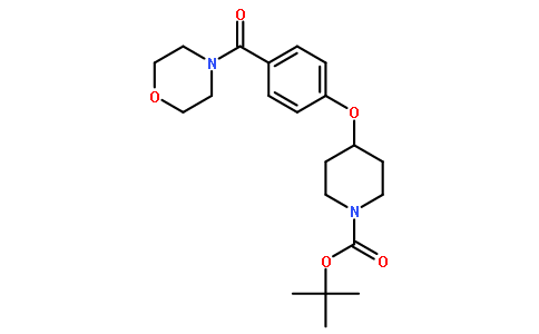 tert-butyl 4-[4-(morpholine-4-carbonyl)phenoxy]piperidine-1-carboxylate