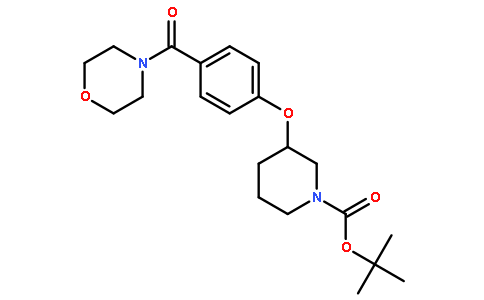 tert-butyl 3-[4-(morpholine-4-carbonyl)phenoxy]piperidine-1-carboxylate